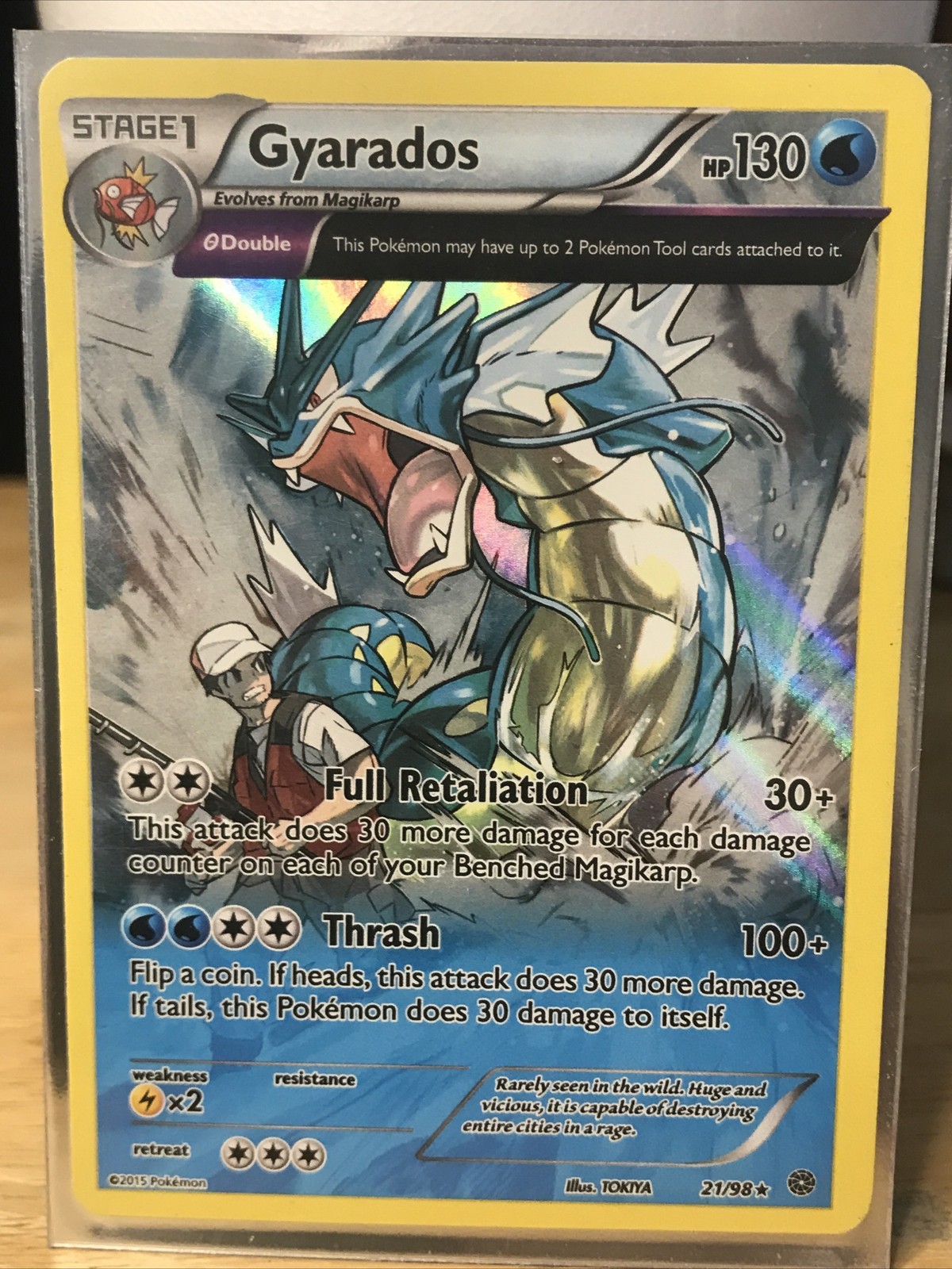 Gyarados 2015 XY: Ancient Origins #21/98 Holo Price Guide - Sports 