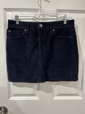 Gap Corduroy Stretch Navy Blue Skirt Size 6