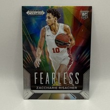 2024 Panini Prizm Draft Picks Zaccharie Risacher RC Fearless Insert #11 Silver