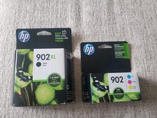 HP 902XL Genuine Black HP 902 Regular Color Ink Cartridges - EXPIRED 2019