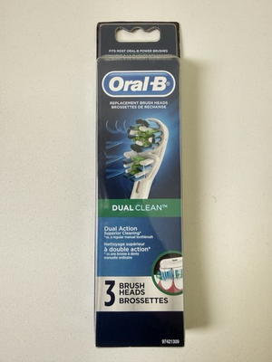 #ad #ad 🪥 Oral B Dual Clean Replacement Brush Heads 3 Pack 💙 Superior Cleaning $21.95