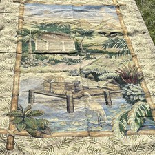 Mohawk Home Mandalay 54”x80”Tropical Landscape Wall Hanging Made in USA Tapestry