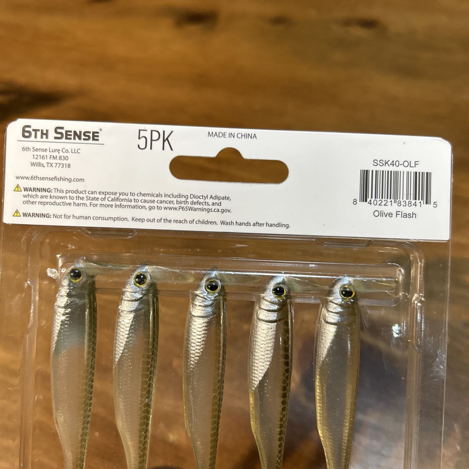 6th Sense Masterclass Strobe 4.0 Shaker Swimbait Olive Flash 5pk - Image 3