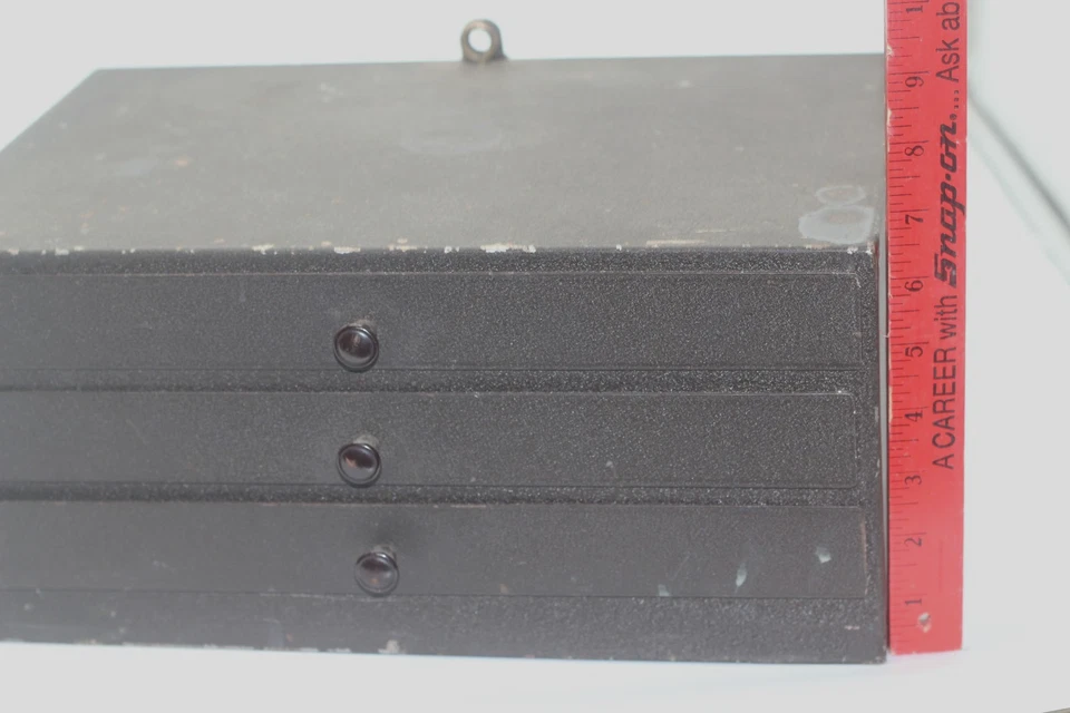 Kennedy 3 Drawer Center Riser Steel Machinist tool chest brown wrinkle paint - Image 2 of 4