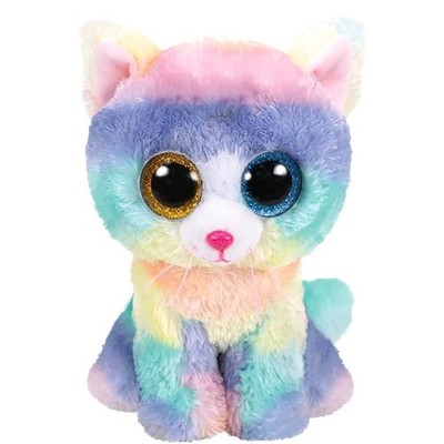 Beanie Baby TY Heather Katze Plüschspielzeug 15cm bunt weich Stofftier