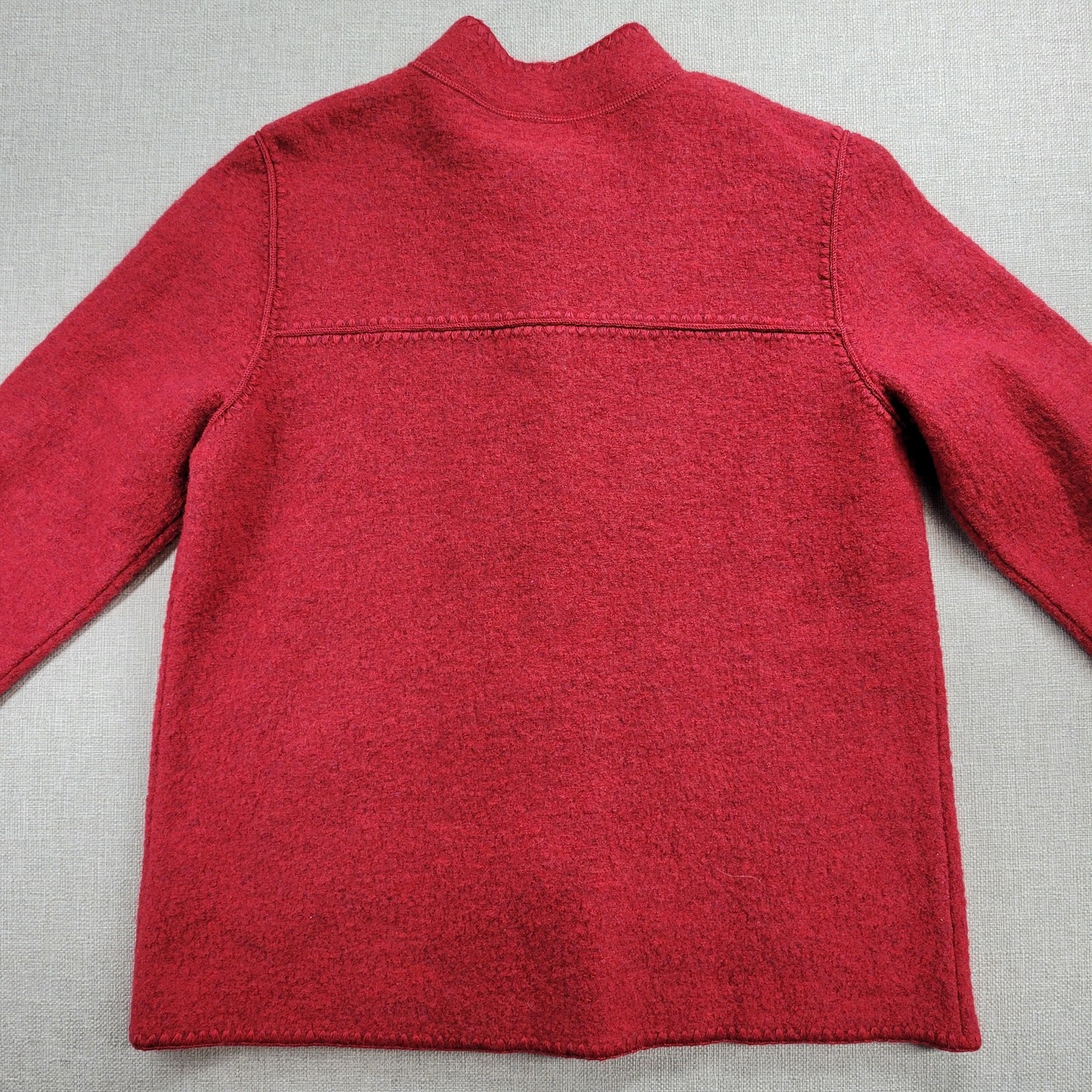 Ruby Rd Womens Jacket Size S Red Wool Patch Pocke… - image 3
