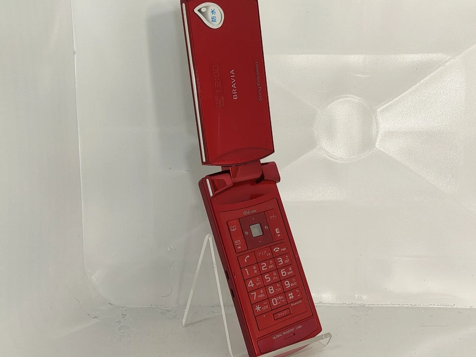 【манекен!】 Sony Ericsson SOY02 BRAVIA (красный цвет) au-japan нерабочий мобильный телефон - Изображение 3 из 4