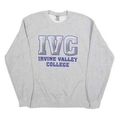 GILDAN Hombre Gris Irvine Valle Uni Cuello Redondo M Mezcla de Algodón Sudadera - Imagen 1 de 4
