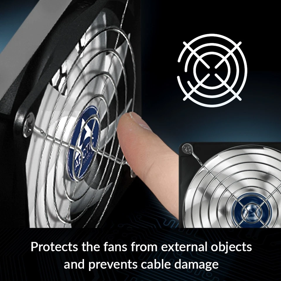 ARCTIC Fan Grill 140 mm CPU Case Fan Grill Made out of Nickel Plated Steel PC - Image 3 of 4