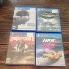 PS4 4 Game Bundle: Walking Dead, Wolfenstein II, NFS HEAT, BATMAN ARK KNIGHT