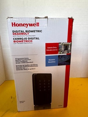 Honeywell 8635302 Electronic Biometric Deadbolt Lock with Electronic Touchscreen