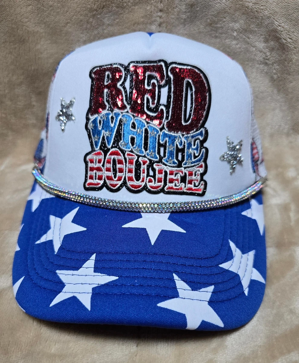 Walker Hayes “Fancy Like” Bougie Like Natty trucker hat  red bandana material Walker Hayes - Etsy main image 2