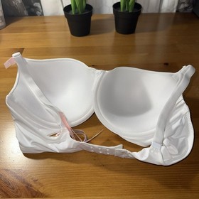 Victoria Secret White Lighty Lined 36D Body By Victoria Perfect Shape Push Bra