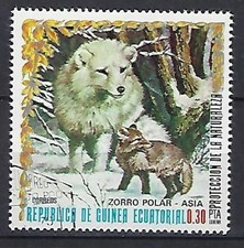 Guinée Equatoriale 1976 Faune d'Asie (1)  Yvert n° 90 0.30 ptas oblitérés