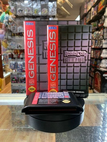 Robocop vs Terminator (Sega Genesis, Vintage Video Games) COMPLETE