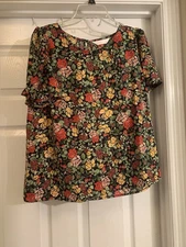 nwt lauren conrad floral blouse Large