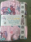 Saint Eve Kids' Hooded Beach Wrap 100% Cotton/Pink (Mermaid)/ One Size 30"x50" — photo 1