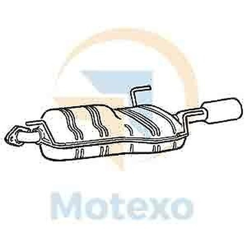 Klarius GM400M Auspufftopf Hinten Vectra 1.6-2.2 95-02-image