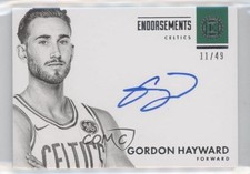 2017-18 Panini Encased Endorsements 11/49 Gordon Hayward #E-GHW Auto 7fj