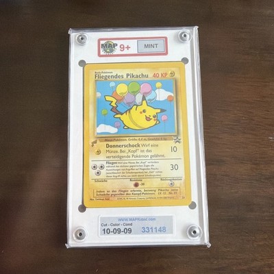 MAP 9+ 2000 POKEMON PIKACHU WORLD COLLECTION GERMAN #25 FLYING PIKACHU PROMO