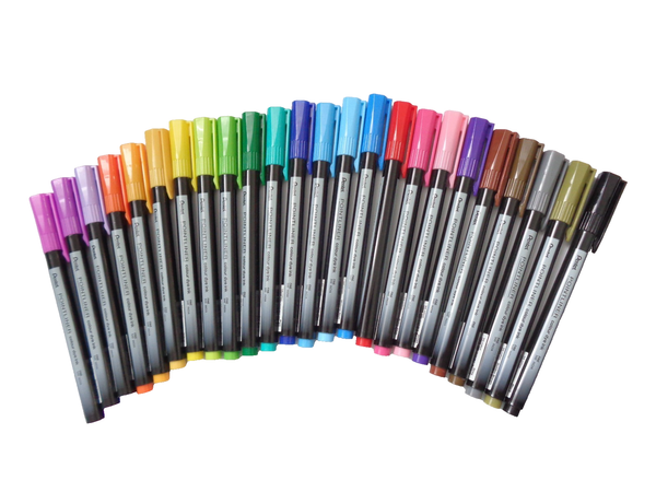 24 StüCk Fineliner Pentel Pointliner Colour Dye Ink S40-image