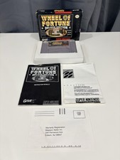 SNES Wheel Of Fortune - Cartridge, Box & Manual - CARTRIDGE MINT!!