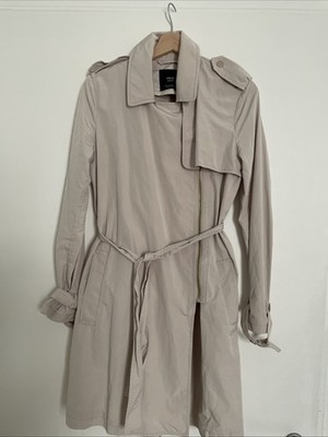 MNG Basics, Trenchcoat, Beige, Größe S, Ungefüttert, mit Gürtel