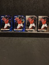 2025 Panini Prizm Baseball Franklin Arias Blue Cracked Ice and Base Red Sox