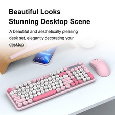 Wireless Keyboard And Mouse Combo Long-Lasting For Home Office Use EBEB