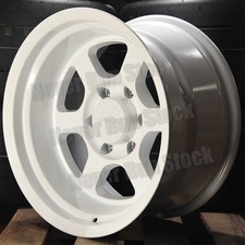 9six9 Six-1 Deep 17x9 6x139.7 6x5.5 -36 White Te 6 Spokes 4 Lip Truck 4 Wheels