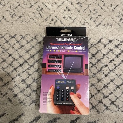 VTG Tele-Art Universal Remote Control RC-100 For VCR, TV, CD, Cassette, Stereo