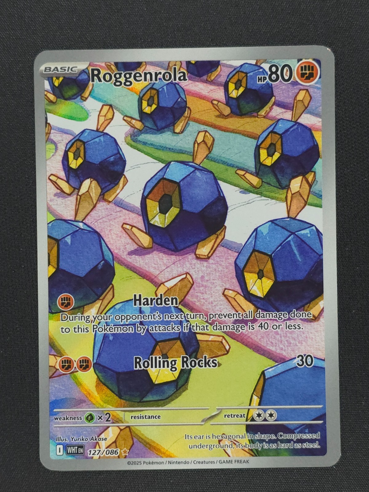 Roggenrola 127 Pokemon WHT White Flare 2025 NM 🔥🔥🔥