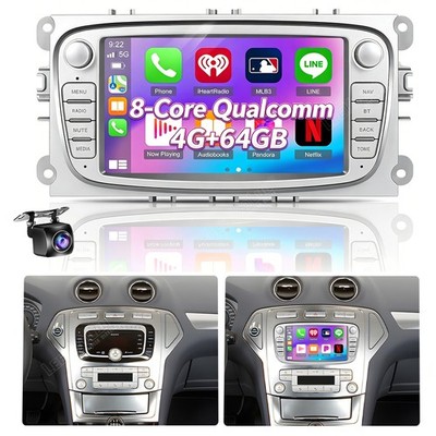 KAM Für Ford Mondeo MK4 2008-2011 Android Autoradio Carplay GPS 4+64GB Qualcomm