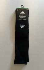 NEW adidas Baseball Over the Calf Black Aeroready Compression Socks Size M