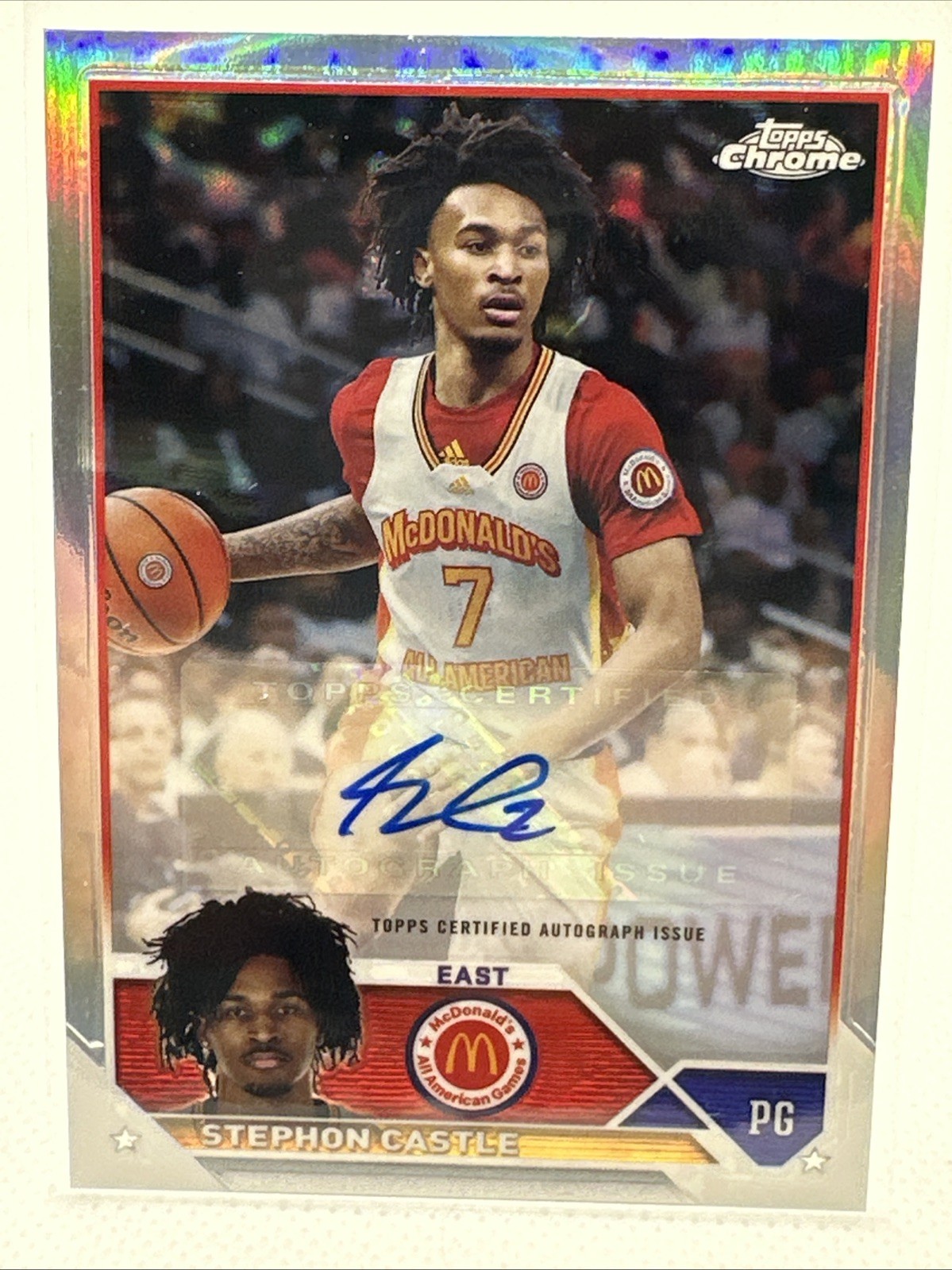 2023 Topps Chrome McDonald's #CA-SC Stephon Castle Rookie Auto Refractor RC