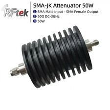 SMA Male to Female 50W 3GHz 50 RF Coax Attenuator 1-50dB 3dB 6dB 10dB 20dB 30dB