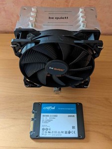 leiser Kühler bequiet für den Sockel AM4 und SATA SSD Crucial BX500 240 GB
