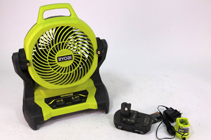 RYOBI  18V Cordless 7-1/2 in. Bucket Top Misting Fan Kit with 1.5 Ah Battery
