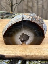 Agate Bookends Large Heavy Natural Colour Pair AAA+ 1228g 5