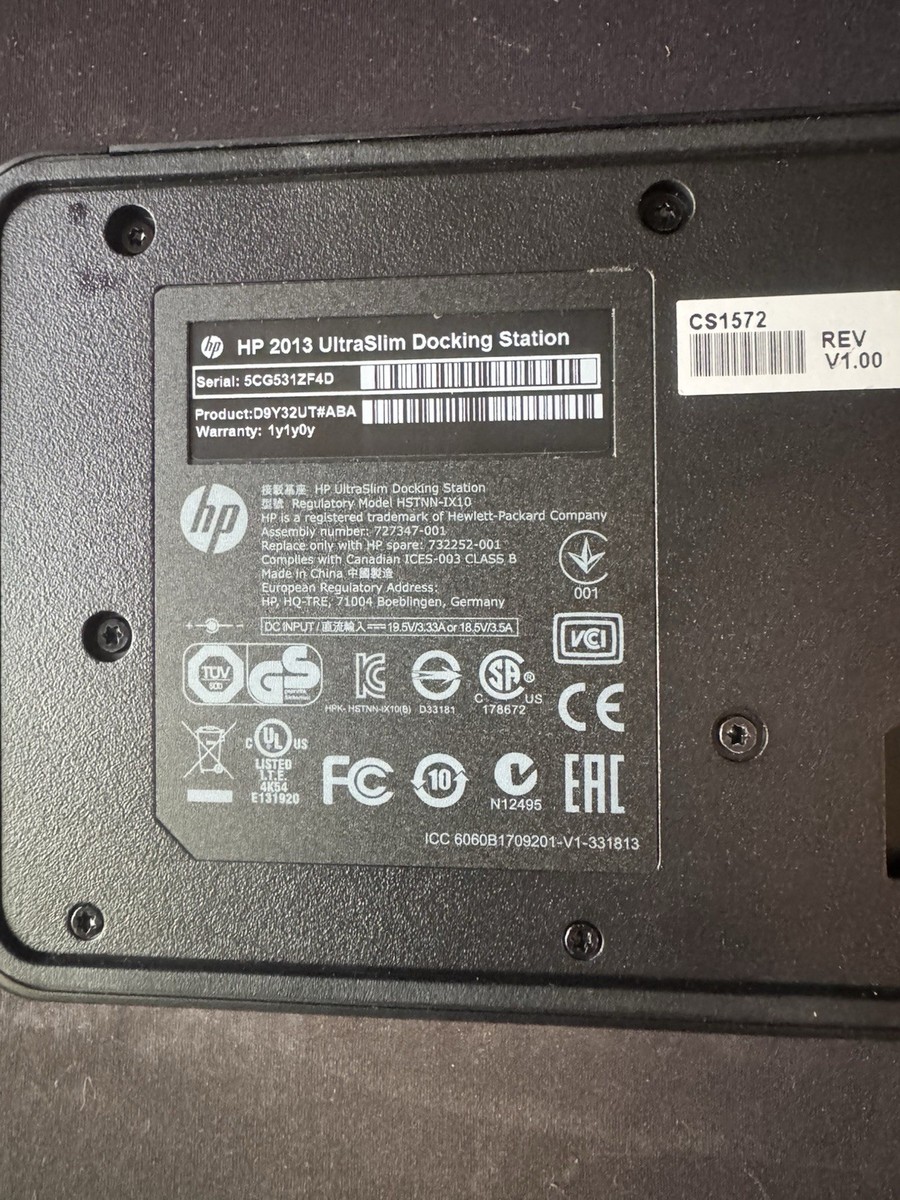 Genuine HP 2013 UltraSlim Docking Station | eBay