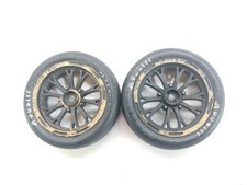 2x Proline Hoosier 10158 110 Short Course Drag Front Tires 12mm Hex Wheels