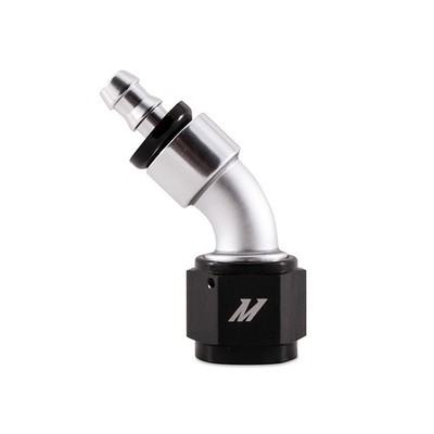 Mishimoto Push-On Swivel End Hose Fitting 45 Degrees -10AN