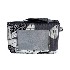 Vera Bradley Moon Shadow Meadow Zip ID Case Mini Wallet NWOT Missing Key Ring