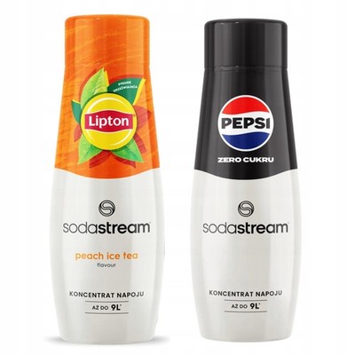 2x Lipton Ice Tea Peach Sodastream Sirup + Pepsi MAX Zuckerfrei