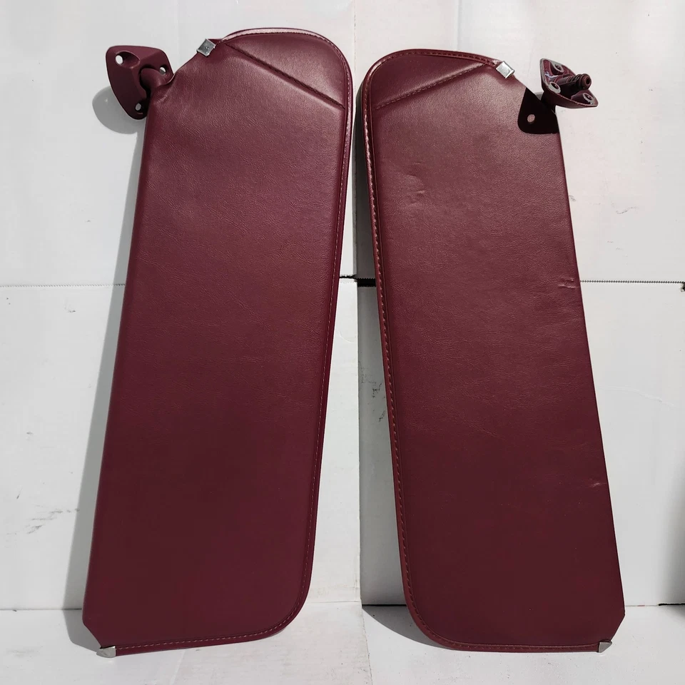 💥 1988-1998 Chevy GMC C K 1500 2500 Driver & Passenger Side Sun Visors Leather - Изображение 2 из 2