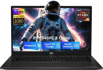 NIMO 17.3'' Gaming Student Laptop Ryzen 9 8945HS Radeon 780M 16GB RAM 1TB SSD