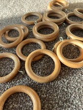 23 Wood Curtain Rings
