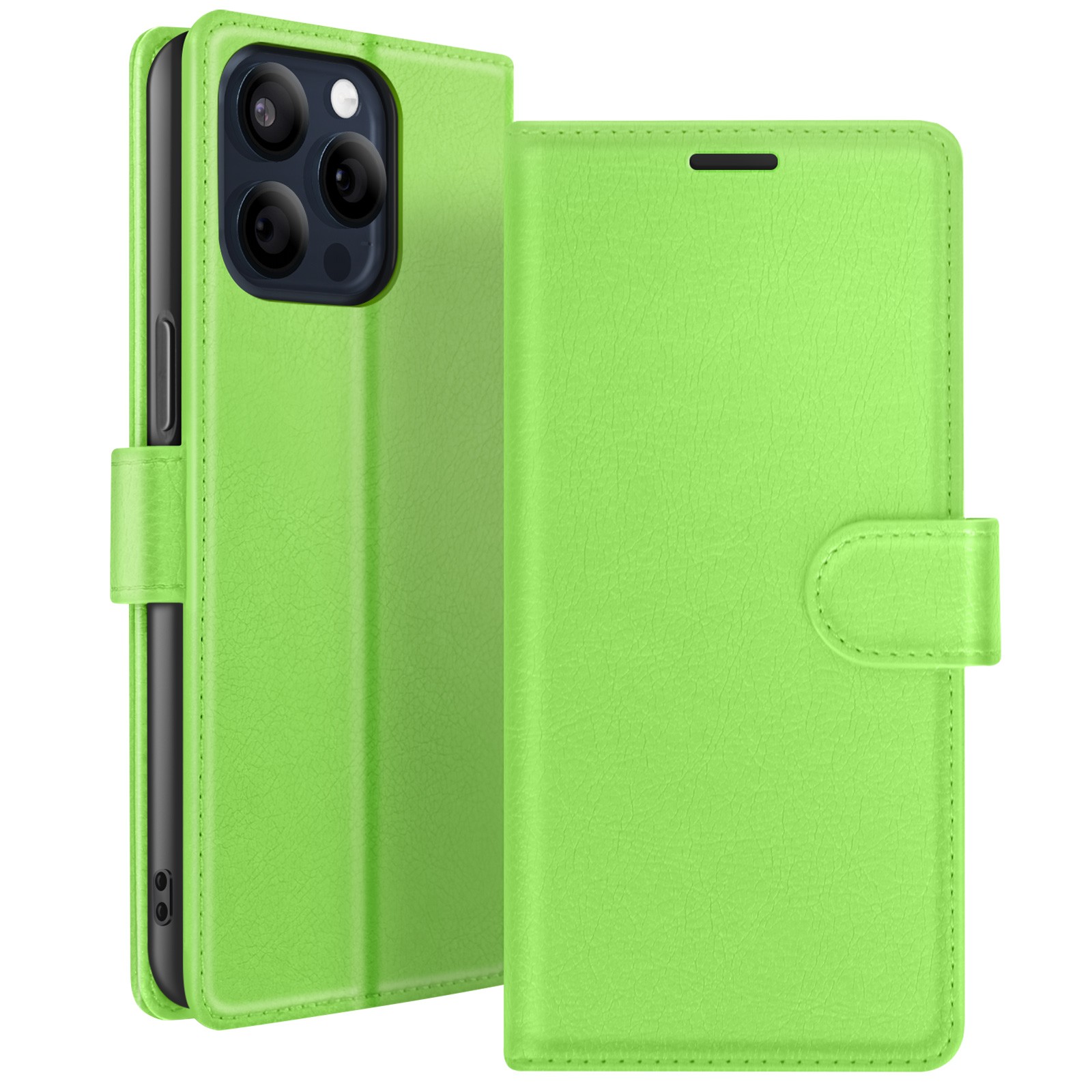 Étui iPhone 15 Pro Max Zanaé vert, la housse idéale pour voyager léger