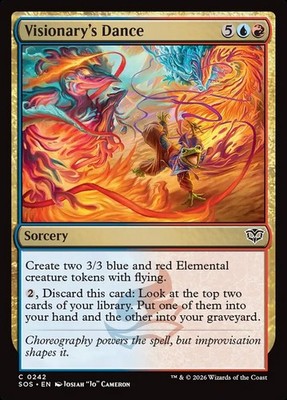 MTG Magic the Gathering Visionary's Dance (242/444) Secrets of Strixhaven NM