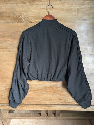 NWT Alo Yoga Cropped Jacket Womens XS Black Long Sleeve Doubles